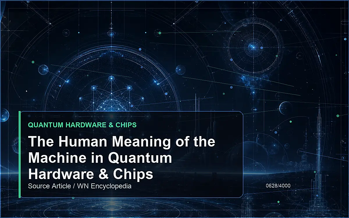 AI-generated encyclopedia reference image for The Human Meaning of the Machine in Quantum Hardware & Chips