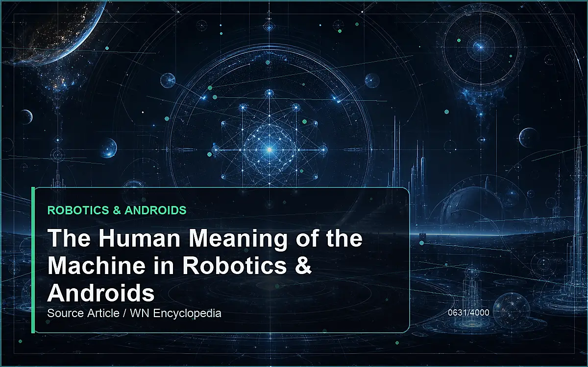 AI-generated encyclopedia reference image for The Human Meaning of the Machine in Robotics & Androids