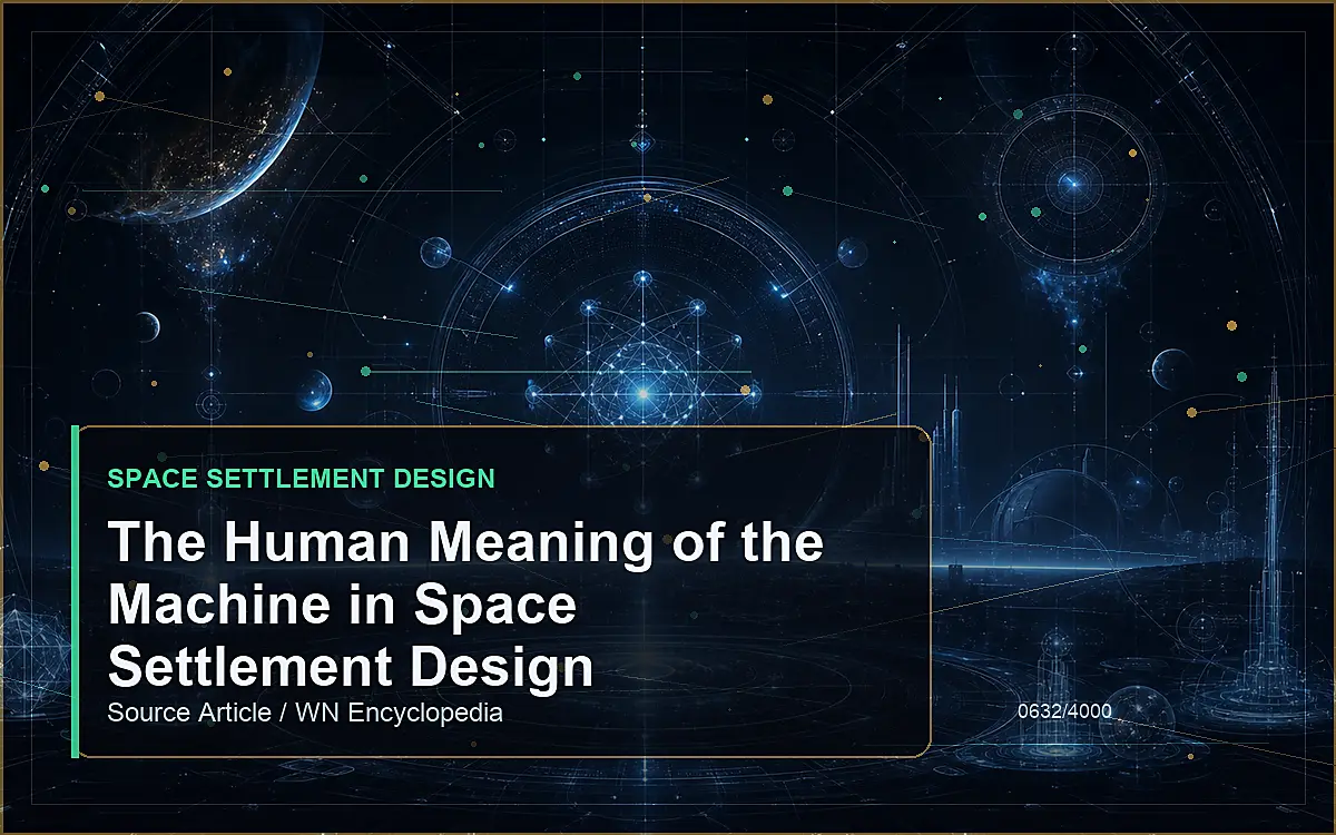 AI-generated encyclopedia reference image for The Human Meaning of the Machine in Space Settlement Design