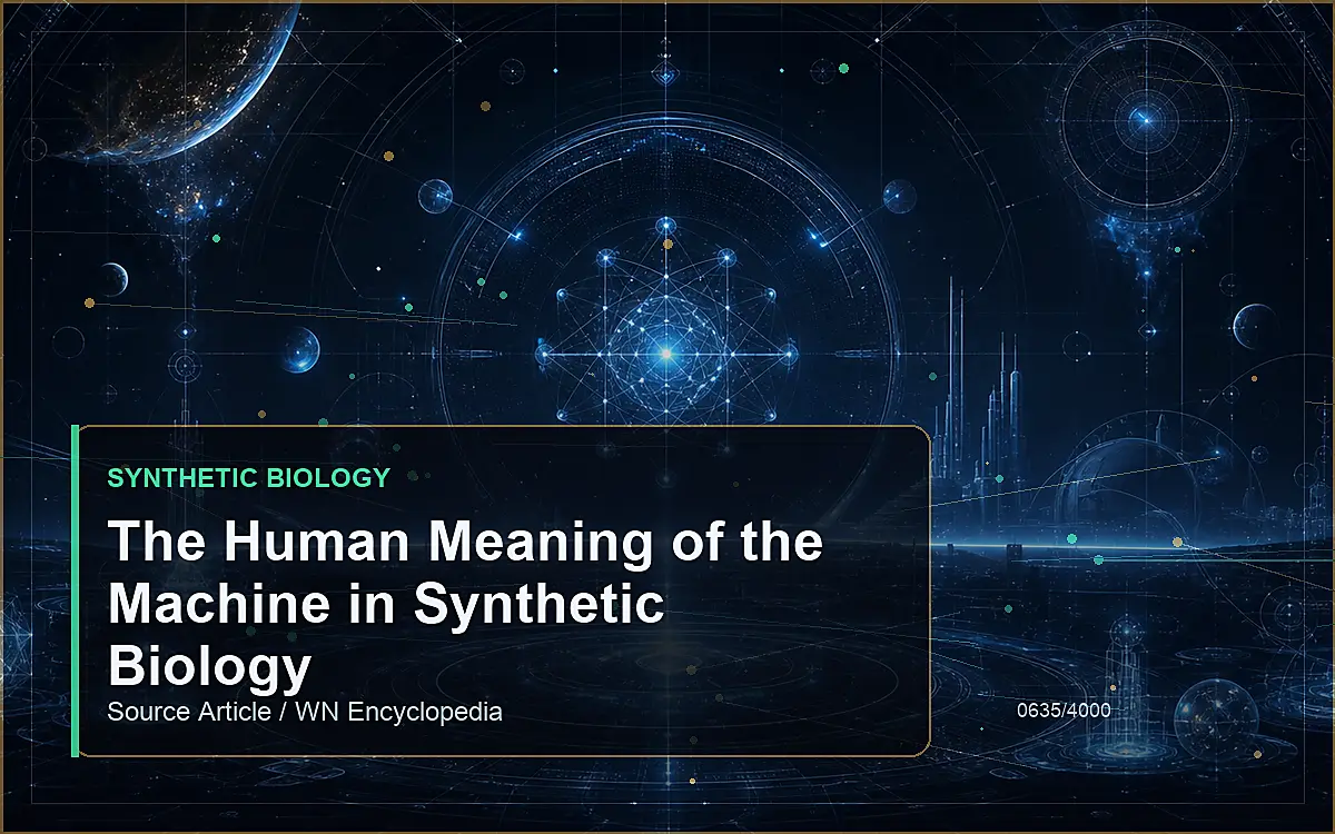 AI-generated encyclopedia reference image for The Human Meaning of the Machine in Synthetic Biology