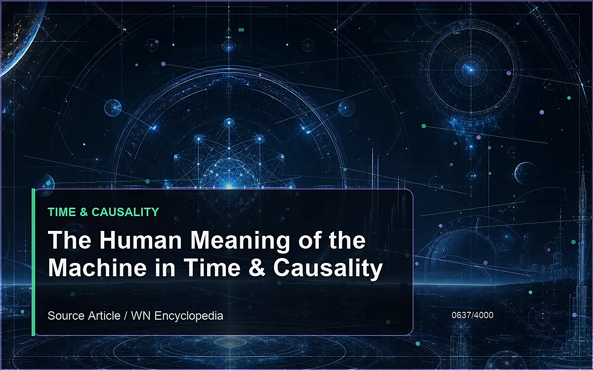 AI-generated encyclopedia reference image for The Human Meaning of the Machine in Time & Causality