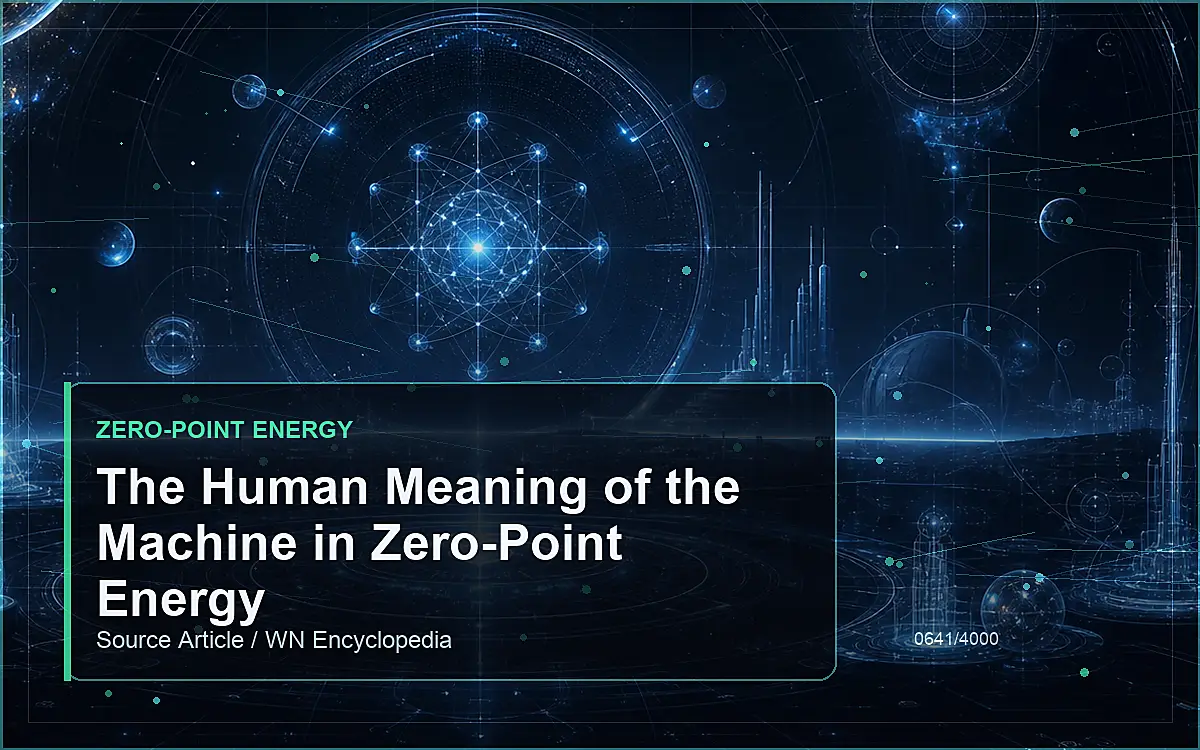 AI-generated encyclopedia reference image for The Human Meaning of the Machine in Zero-Point Energy