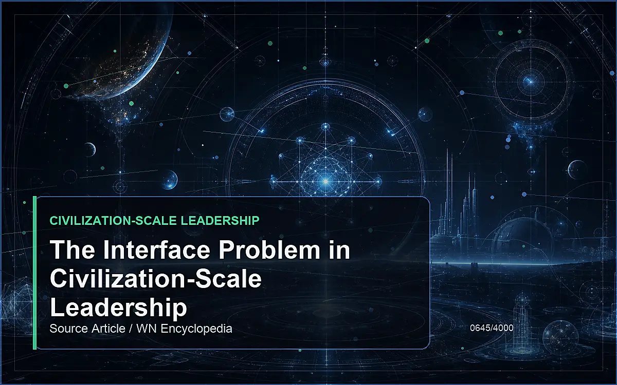 AI-generated encyclopedia reference image for The Interface Problem in Civilization-Scale Leadership