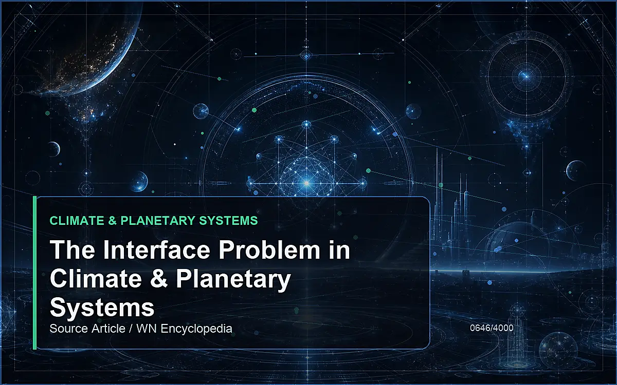 AI-generated encyclopedia reference image for The Interface Problem in Climate & Planetary Systems