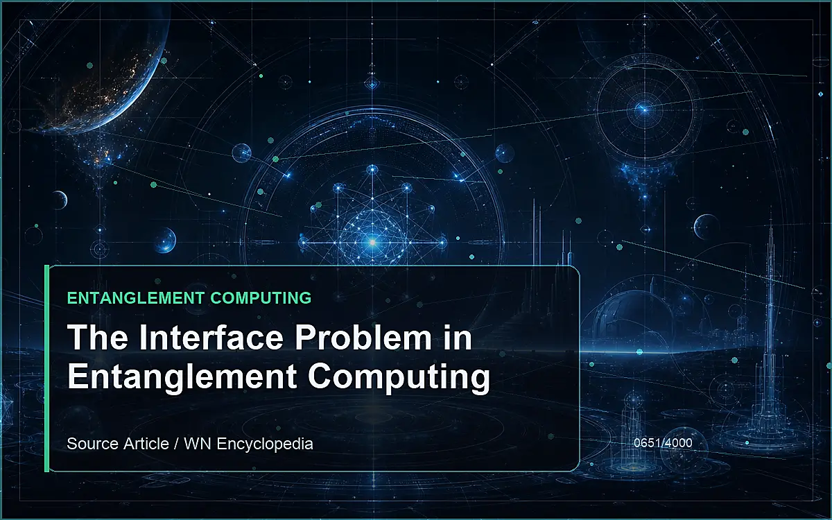 AI-generated encyclopedia reference image for The Interface Problem in Entanglement Computing