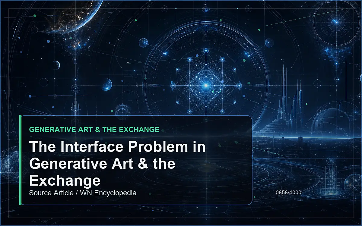 AI-generated encyclopedia reference image for The Interface Problem in Generative Art & the Exchange