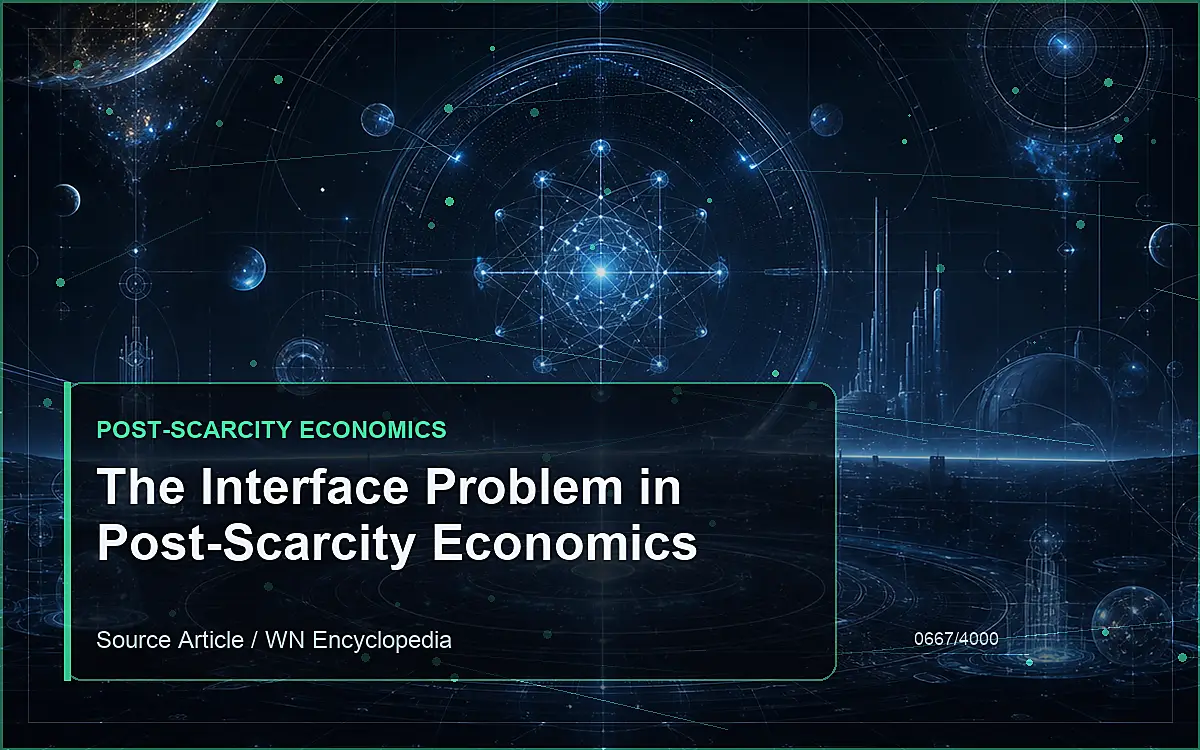 AI-generated encyclopedia reference image for The Interface Problem in Post-Scarcity Economics
