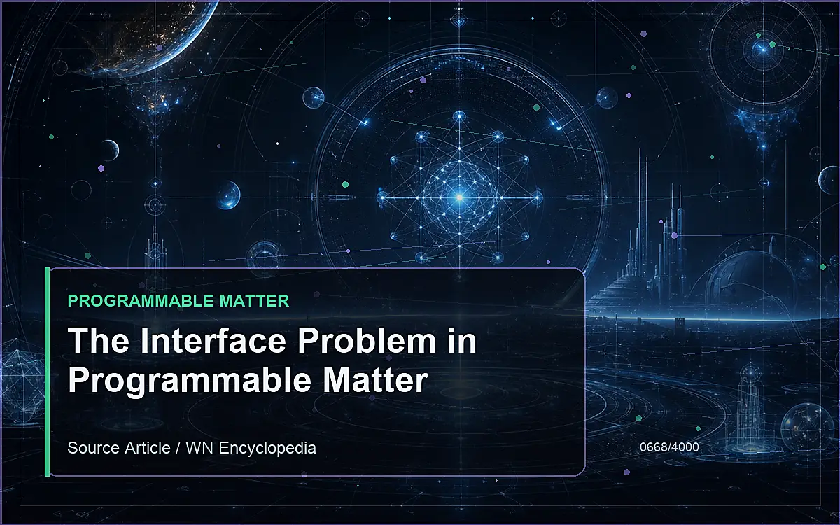 AI-generated encyclopedia reference image for The Interface Problem in Programmable Matter