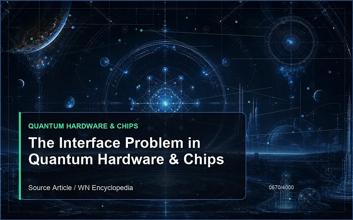 AI-generated encyclopedia reference image for The Interface Problem in Quantum Hardware & Chips