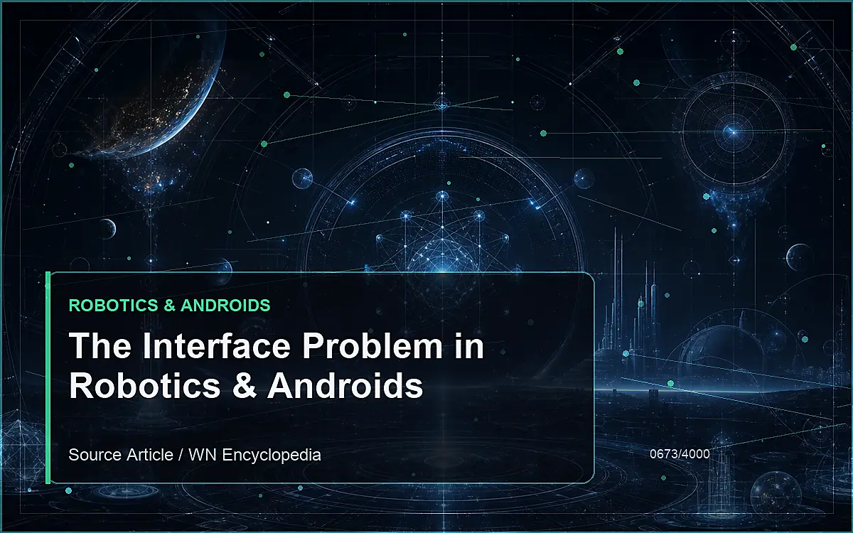 AI-generated encyclopedia reference image for The Interface Problem in Robotics & Androids
