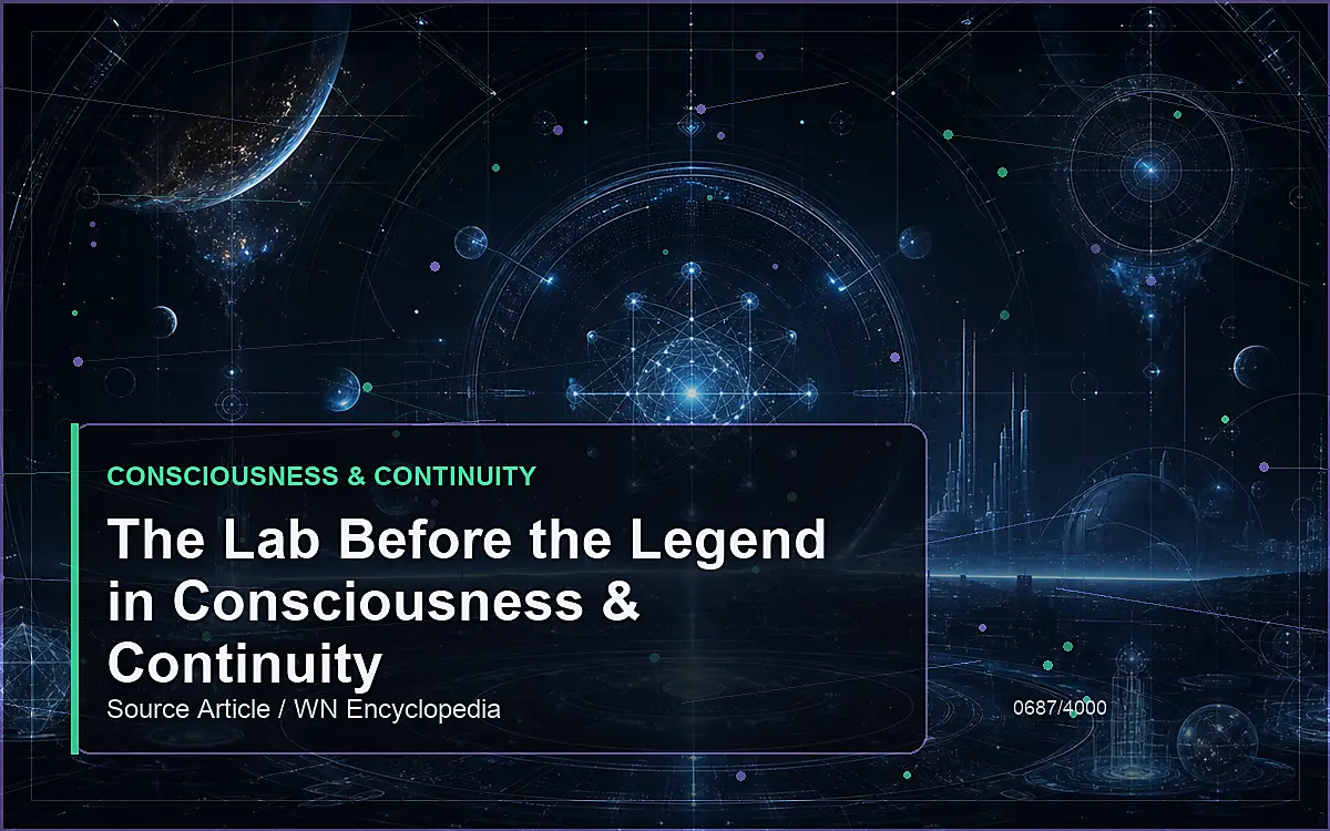 AI-generated encyclopedia reference image for The Lab Before the Legend in Consciousness & Continuity
