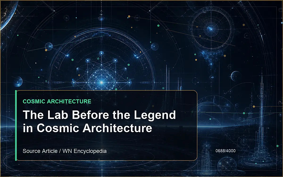 AI-generated encyclopedia reference image for The Lab Before the Legend in Cosmic Architecture
