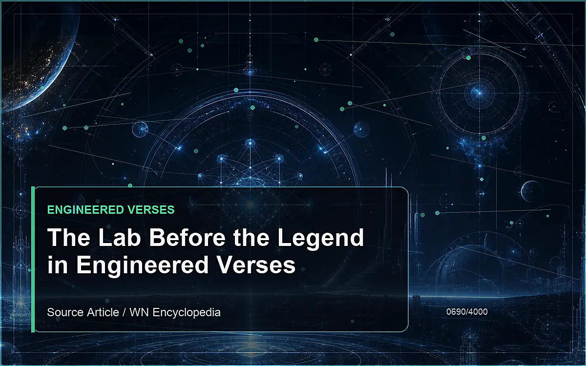 AI-generated encyclopedia reference image for The Lab Before the Legend in Engineered Verses