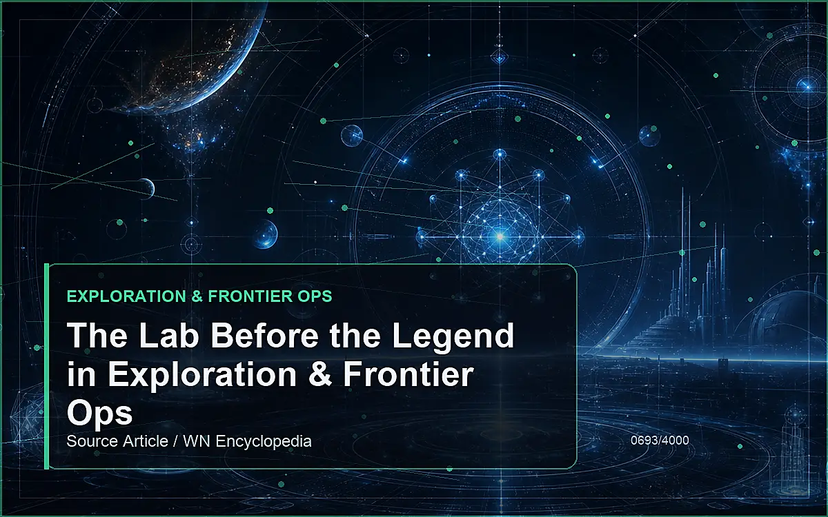 AI-generated encyclopedia reference image for The Lab Before the Legend in Exploration & Frontier Ops