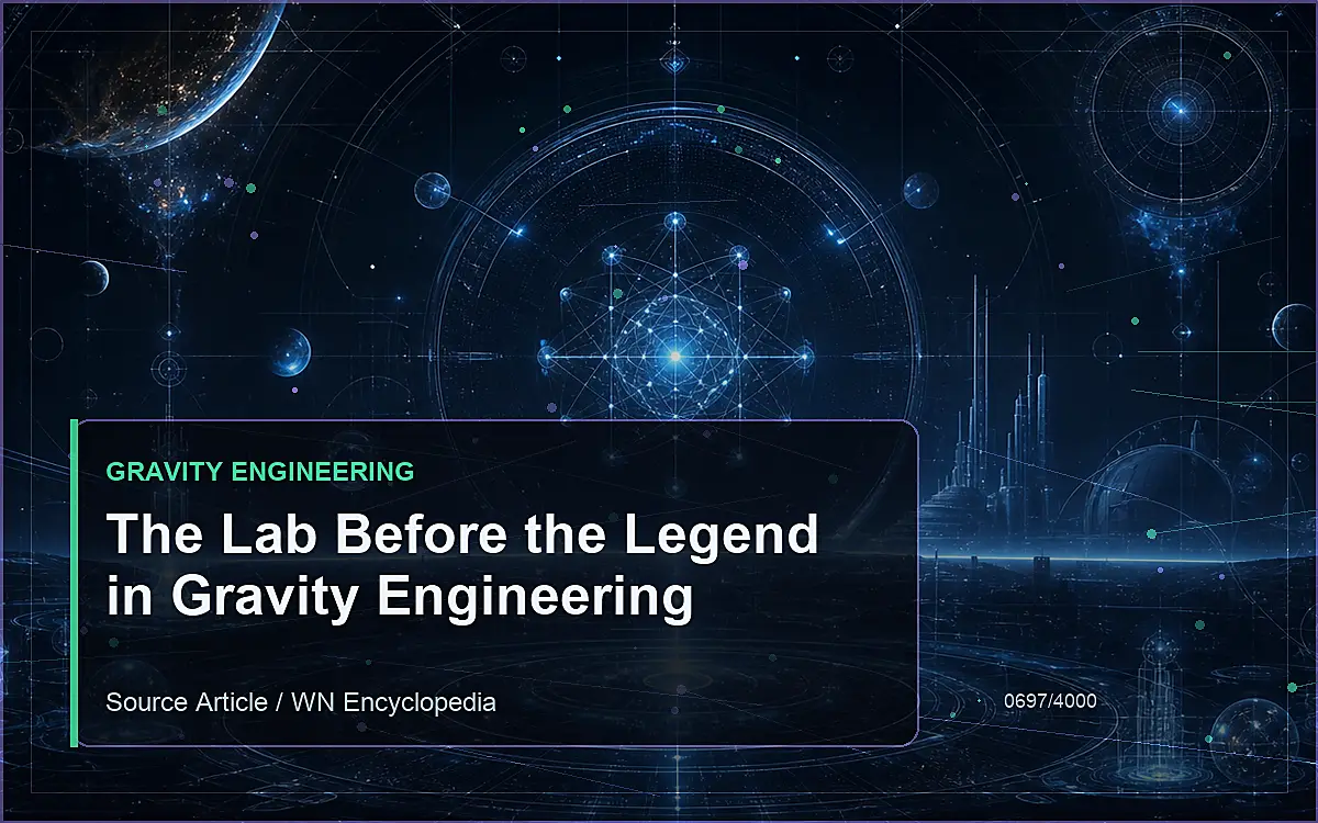 AI-generated encyclopedia reference image for The Lab Before the Legend in Gravity Engineering