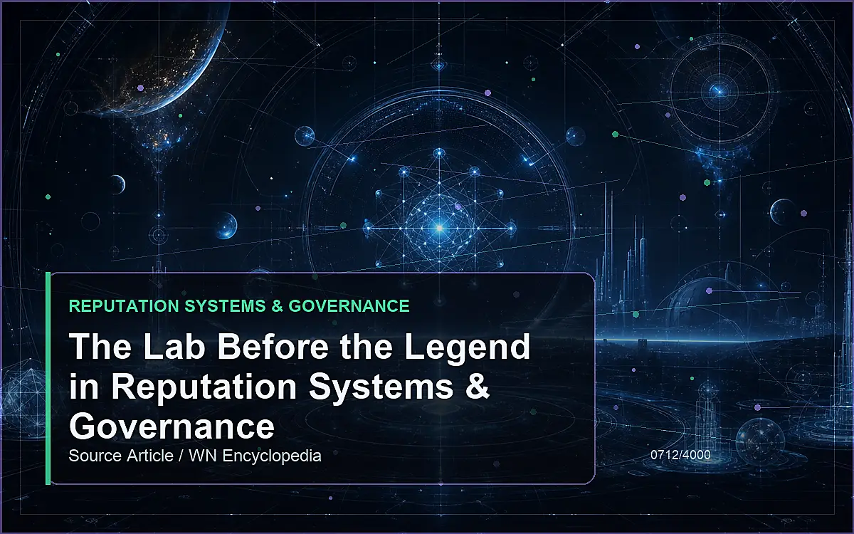 AI-generated encyclopedia reference image for The Lab Before the Legend in Reputation Systems & Governance