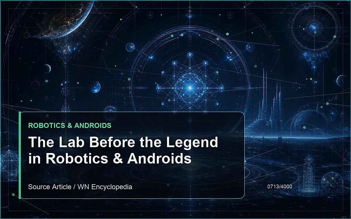 AI-generated encyclopedia reference image for The Lab Before the Legend in Robotics & Androids