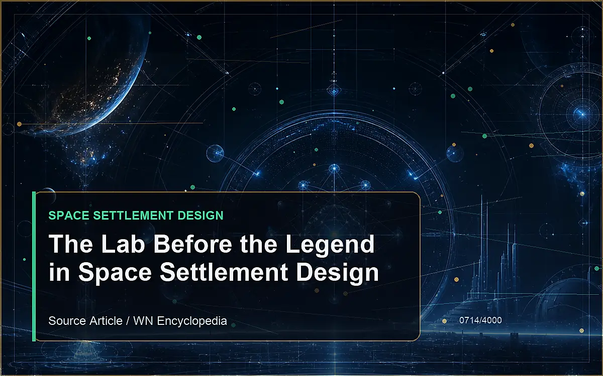 AI-generated encyclopedia reference image for The Lab Before the Legend in Space Settlement Design