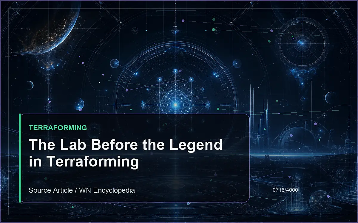 AI-generated encyclopedia reference image for The Lab Before the Legend in Terraforming