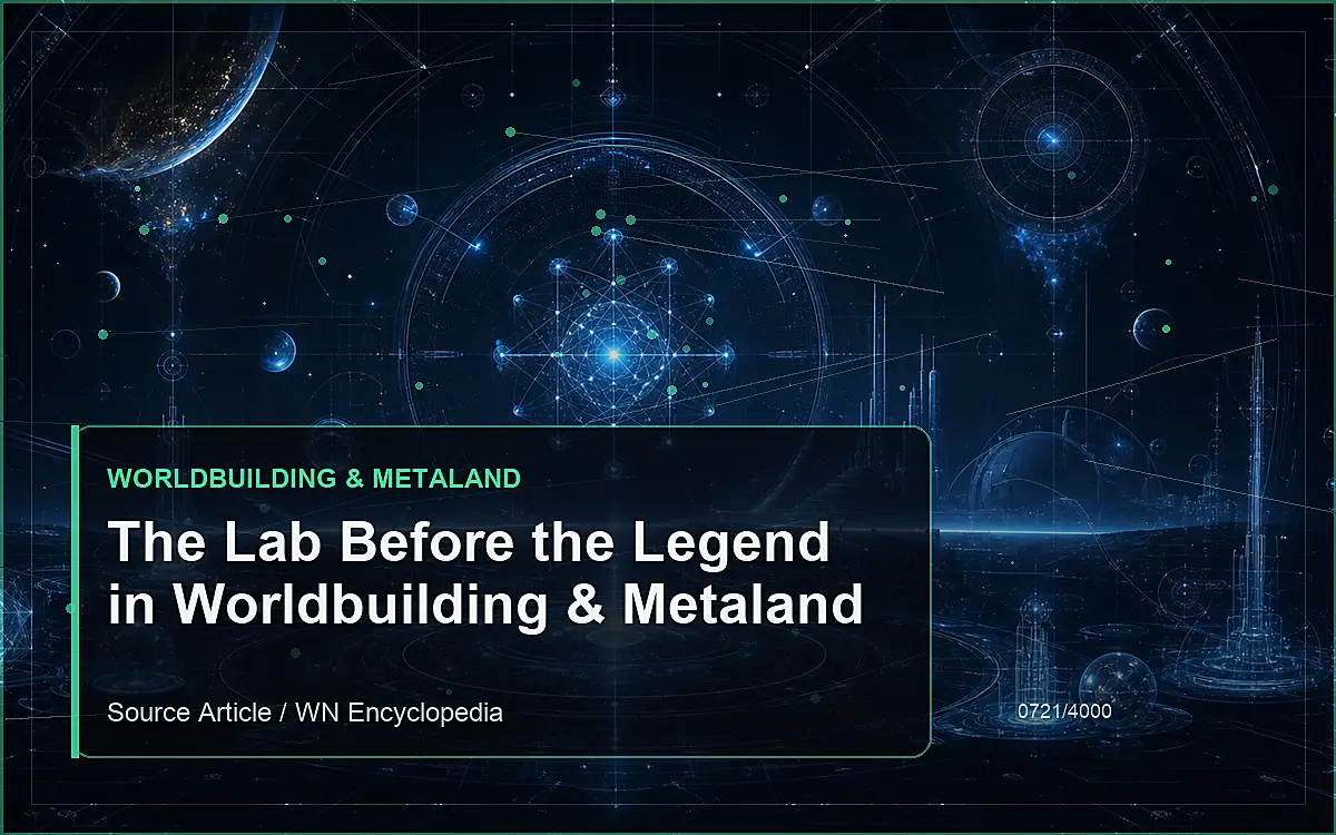 AI-generated encyclopedia reference image for The Lab Before the Legend in Worldbuilding & Metaland