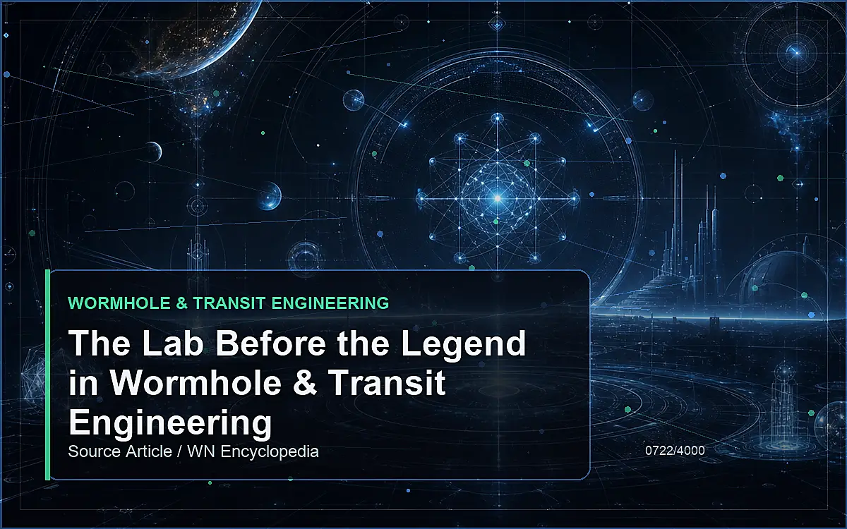 AI-generated encyclopedia reference image for The Lab Before the Legend in Wormhole & Transit Engineering