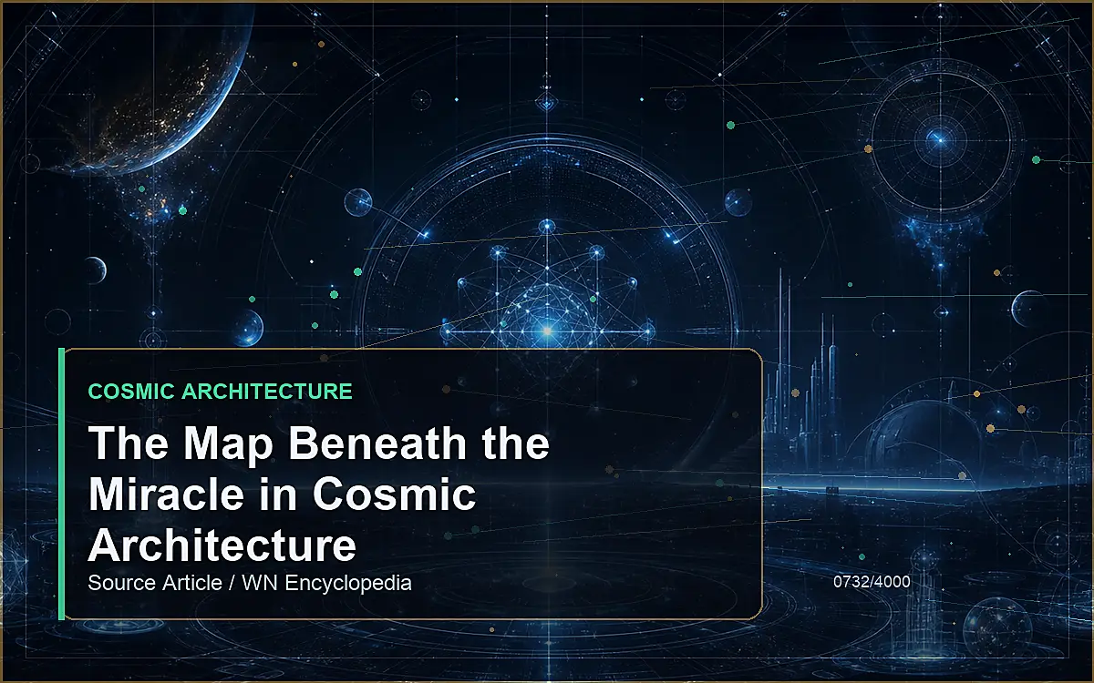 AI-generated encyclopedia reference image for The Map Beneath the Miracle in Cosmic Architecture