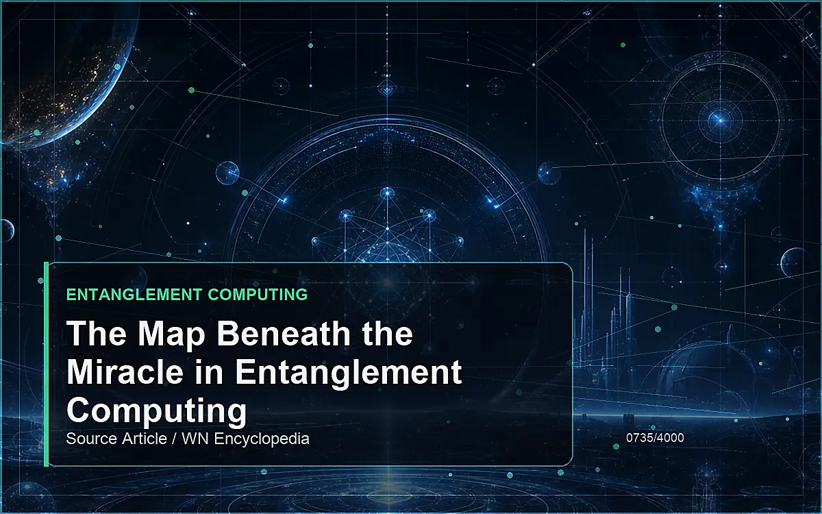 AI-generated encyclopedia reference image for The Map Beneath the Miracle in Entanglement Computing