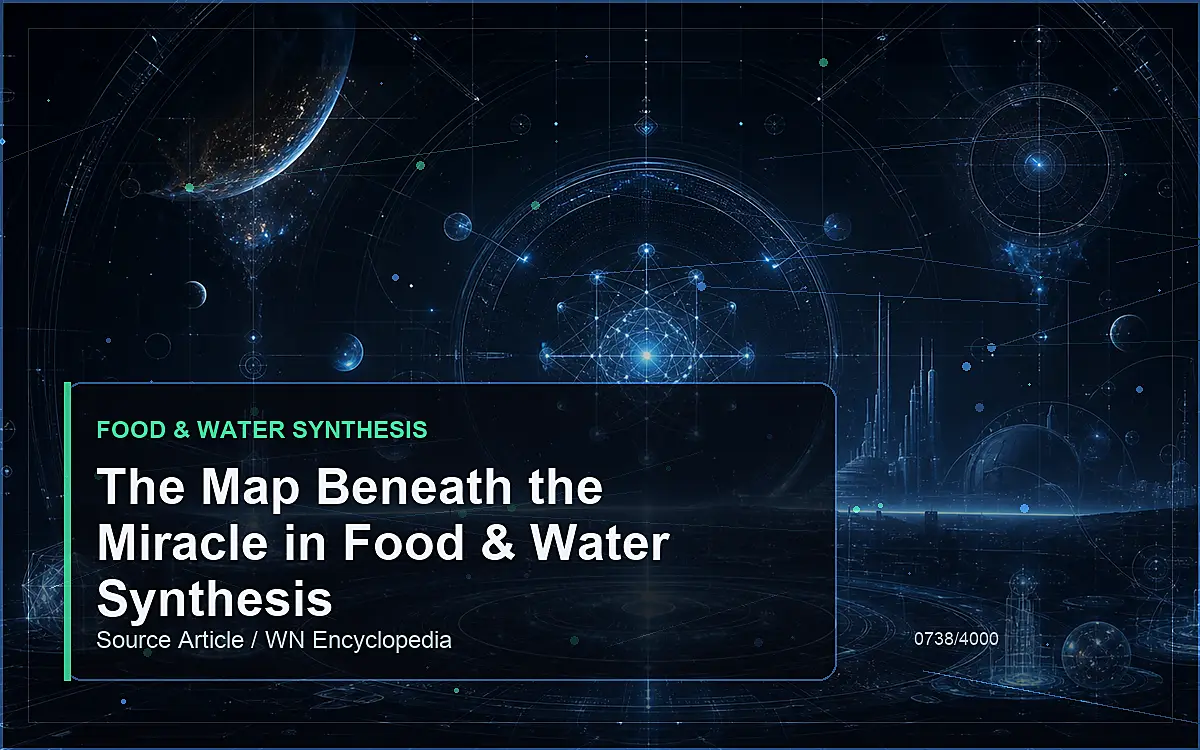 AI-generated encyclopedia reference image for The Map Beneath the Miracle in Food & Water Synthesis