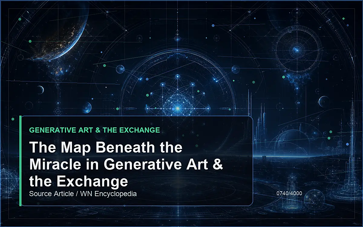 AI-generated encyclopedia reference image for The Map Beneath the Miracle in Generative Art & the Exchange