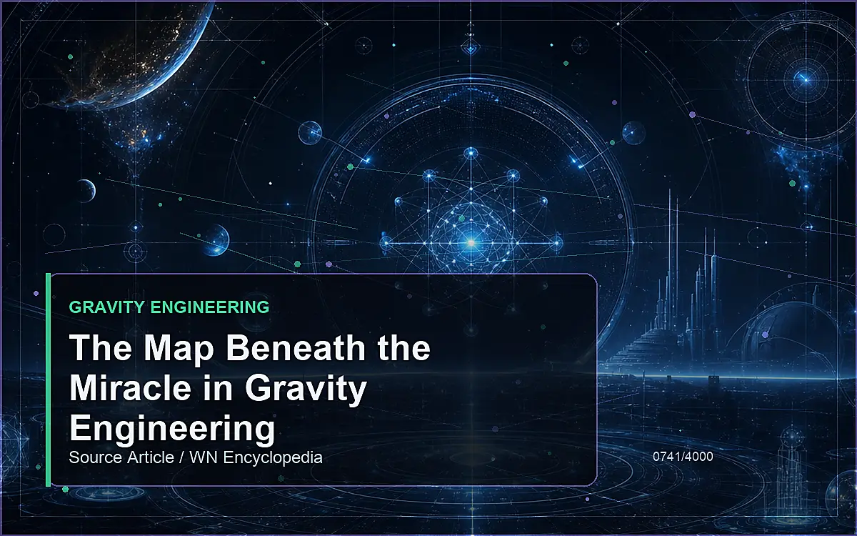 AI-generated encyclopedia reference image for The Map Beneath the Miracle in Gravity Engineering