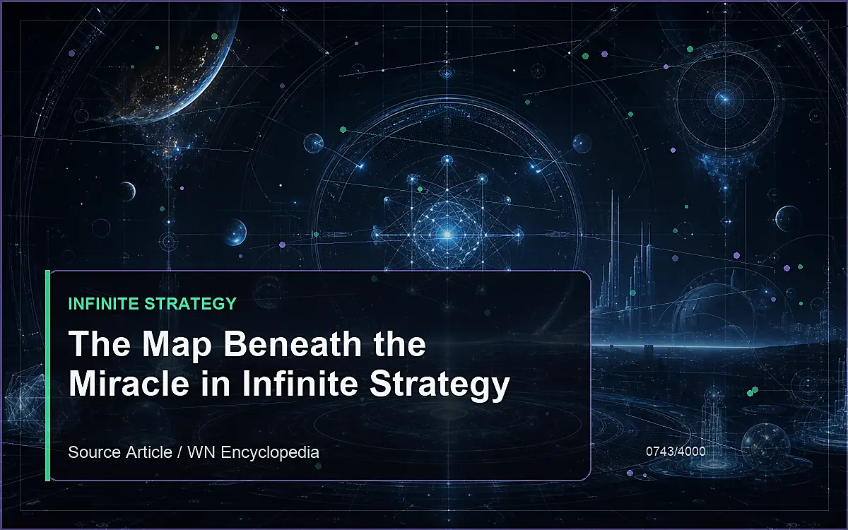 AI-generated encyclopedia reference image for The Map Beneath the Miracle in Infinite Strategy