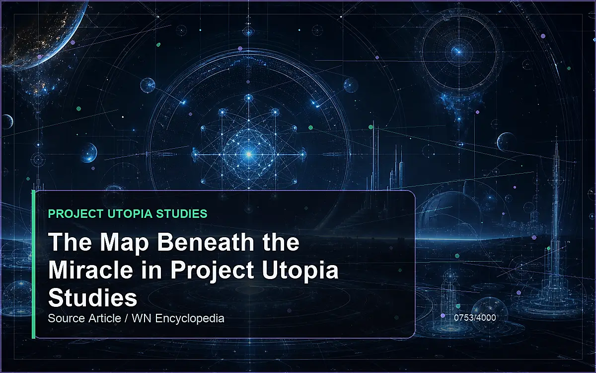 AI-generated encyclopedia reference image for The Map Beneath the Miracle in Project Utopia Studies