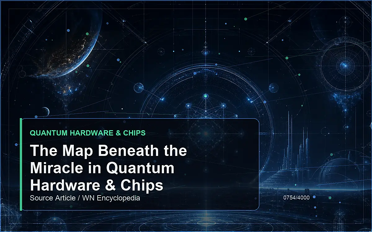 AI-generated encyclopedia reference image for The Map Beneath the Miracle in Quantum Hardware & Chips