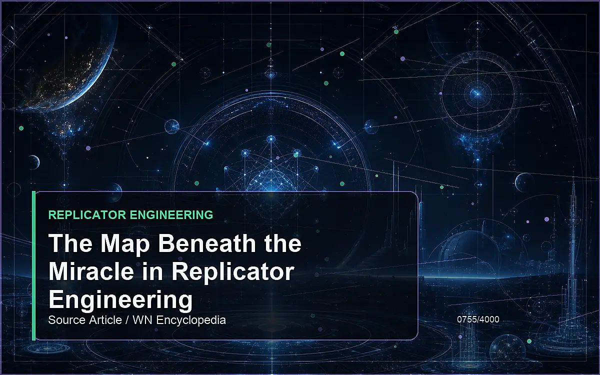AI-generated encyclopedia reference image for The Map Beneath the Miracle in Replicator Engineering