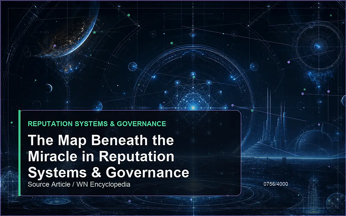 AI-generated encyclopedia reference image for The Map Beneath the Miracle in Reputation Systems & Governance