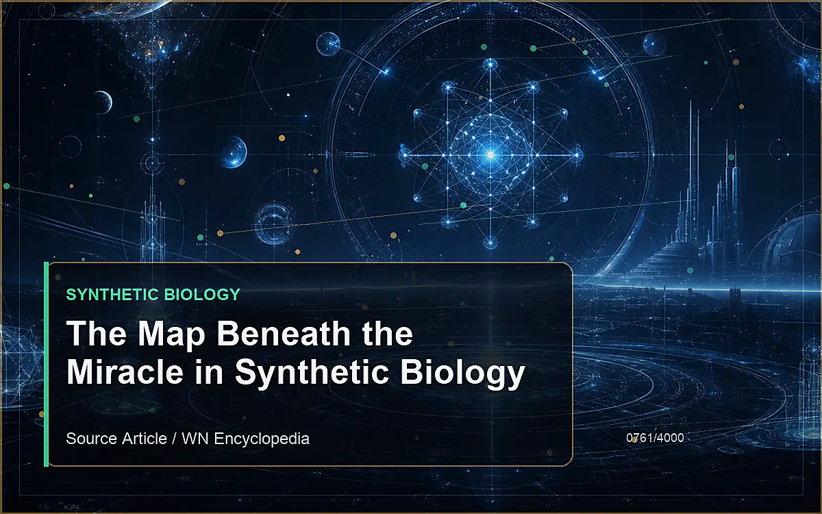 AI-generated encyclopedia reference image for The Map Beneath the Miracle in Synthetic Biology