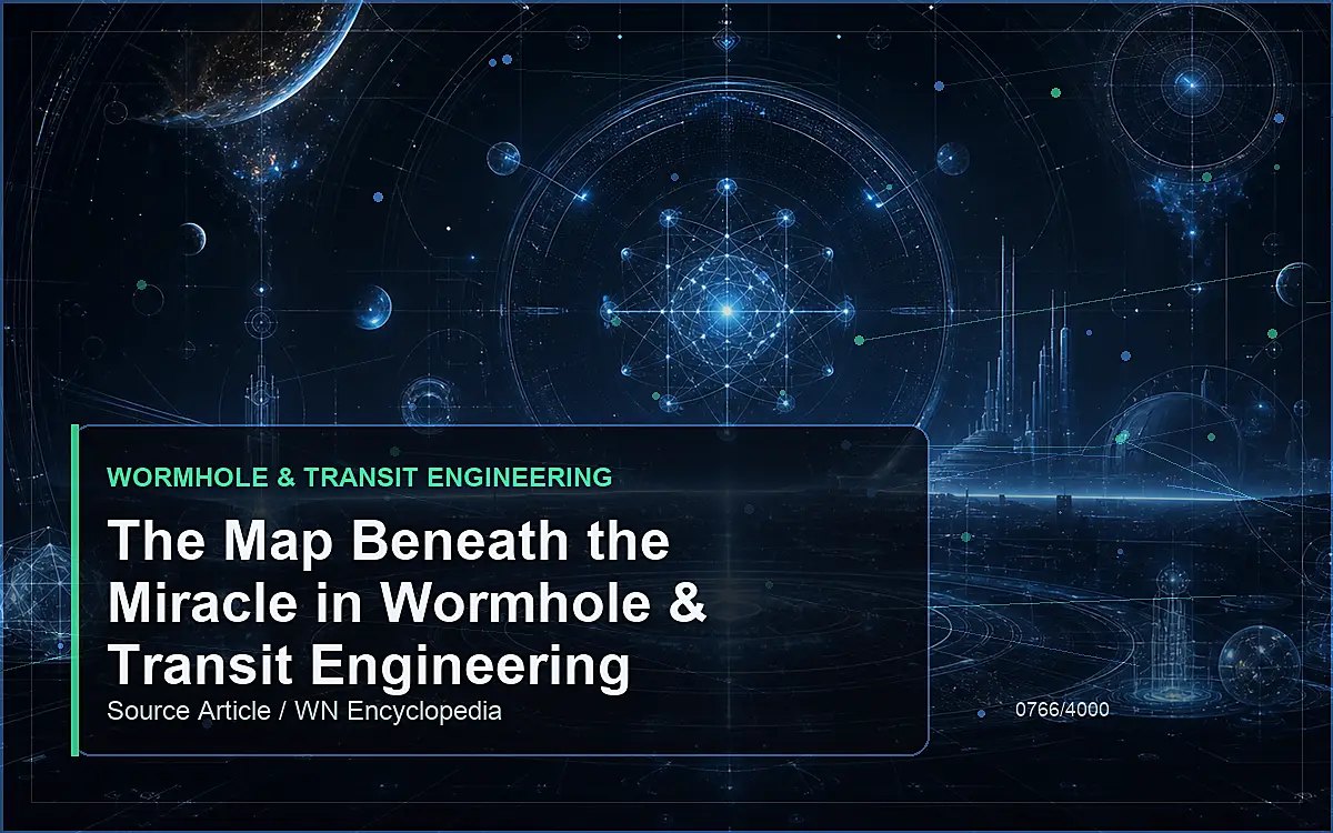 AI-generated encyclopedia reference image for The Map Beneath the Miracle in Wormhole & Transit Engineering
