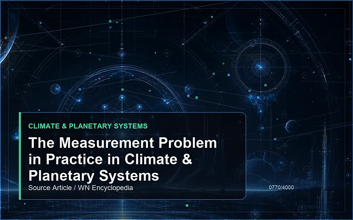 AI-generated encyclopedia reference image for The Measurement Problem in Practice in Climate & Planetary Systems