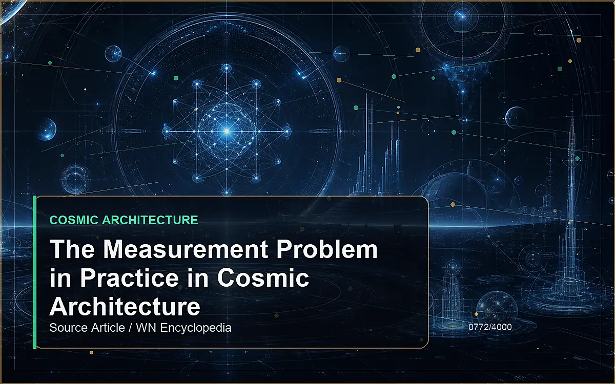 AI-generated encyclopedia reference image for The Measurement Problem in Practice in Cosmic Architecture