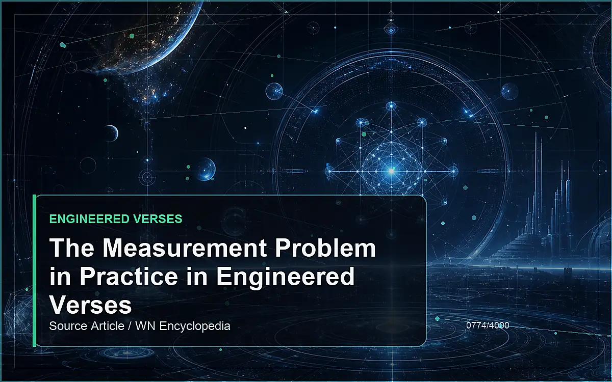 AI-generated encyclopedia reference image for The Measurement Problem in Practice in Engineered Verses