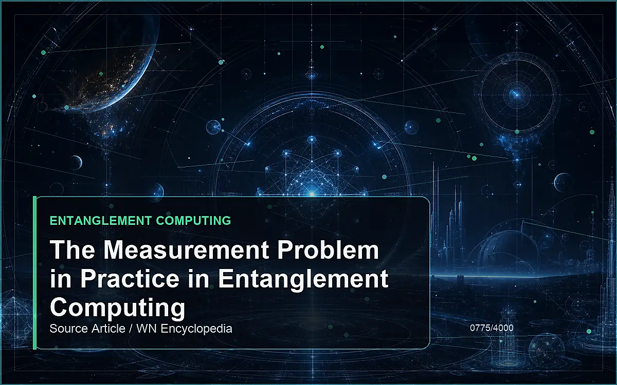 AI-generated encyclopedia reference image for The Measurement Problem in Practice in Entanglement Computing