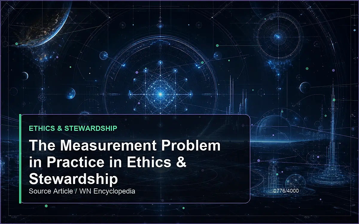 AI-generated encyclopedia reference image for The Measurement Problem in Practice in Ethics & Stewardship