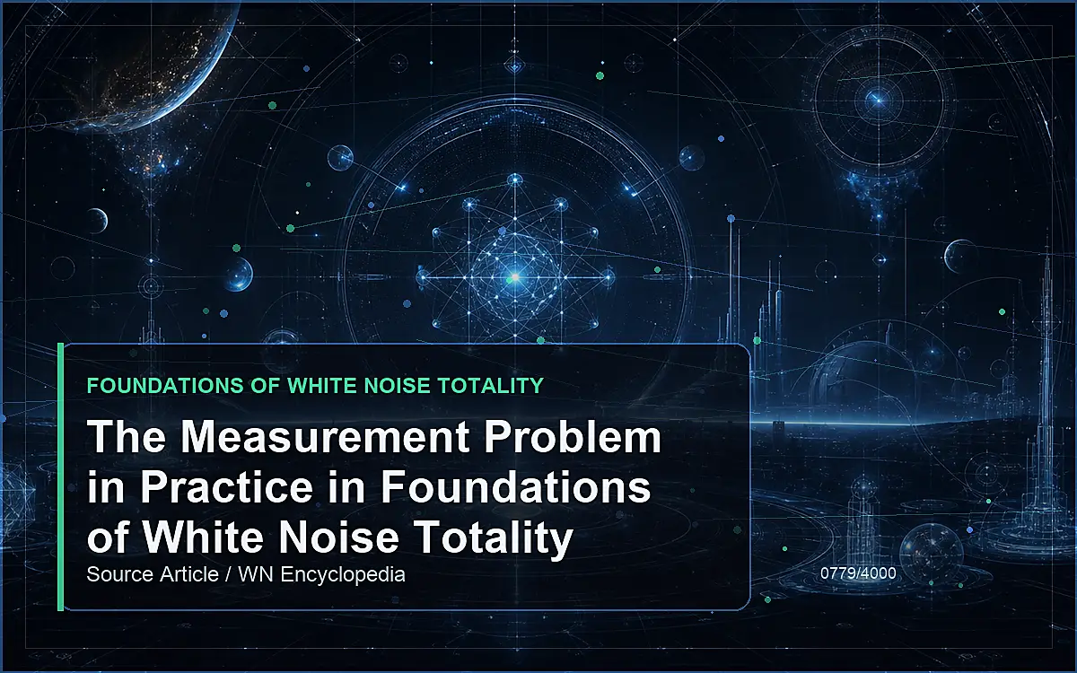 AI-generated encyclopedia reference image for The Measurement Problem in Practice in Foundations of White Noise Totality