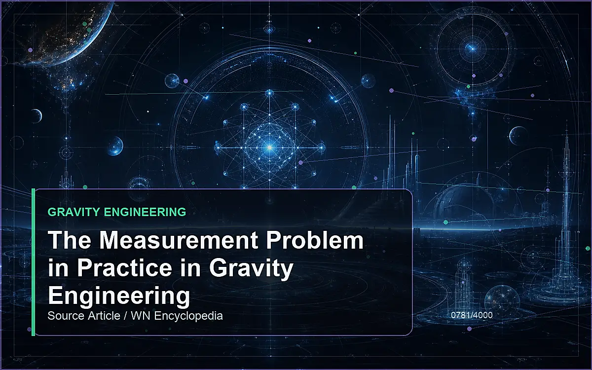 AI-generated encyclopedia reference image for The Measurement Problem in Practice in Gravity Engineering