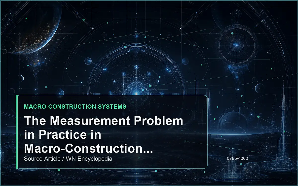 AI-generated encyclopedia reference image for The Measurement Problem in Practice in Macro-Construction Systems