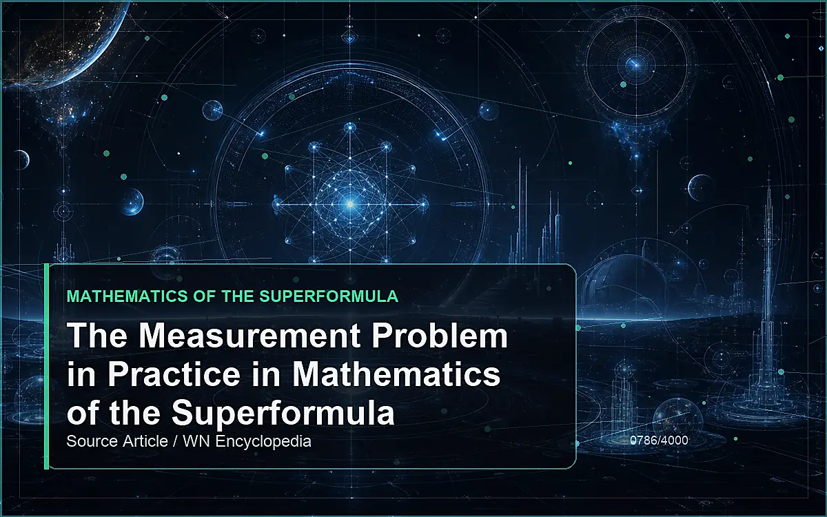AI-generated encyclopedia reference image for The Measurement Problem in Practice in Mathematics of the Superformula
