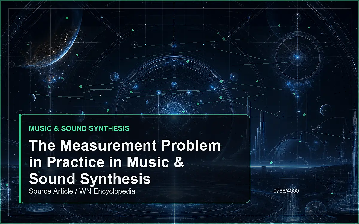 AI-generated encyclopedia reference image for The Measurement Problem in Practice in Music & Sound Synthesis