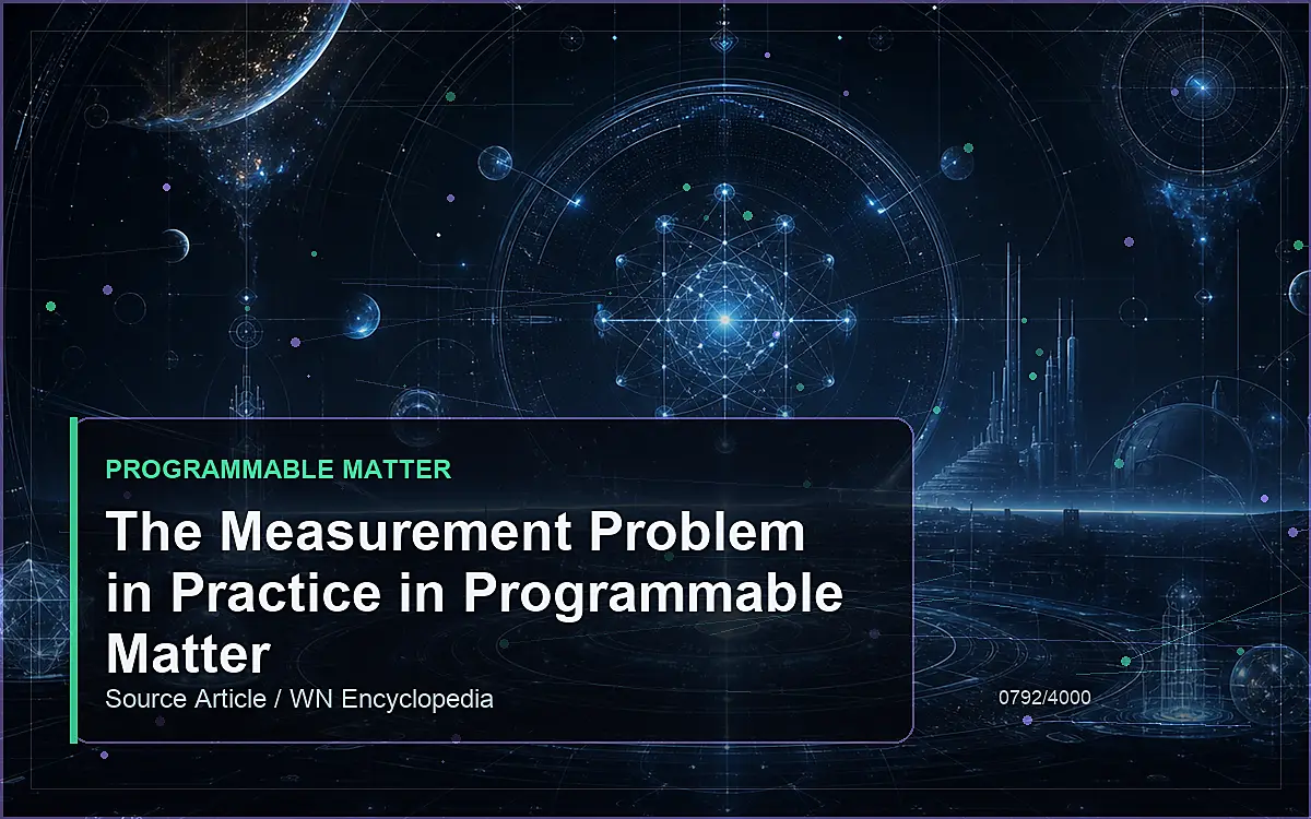 AI-generated encyclopedia reference image for The Measurement Problem in Practice in Programmable Matter