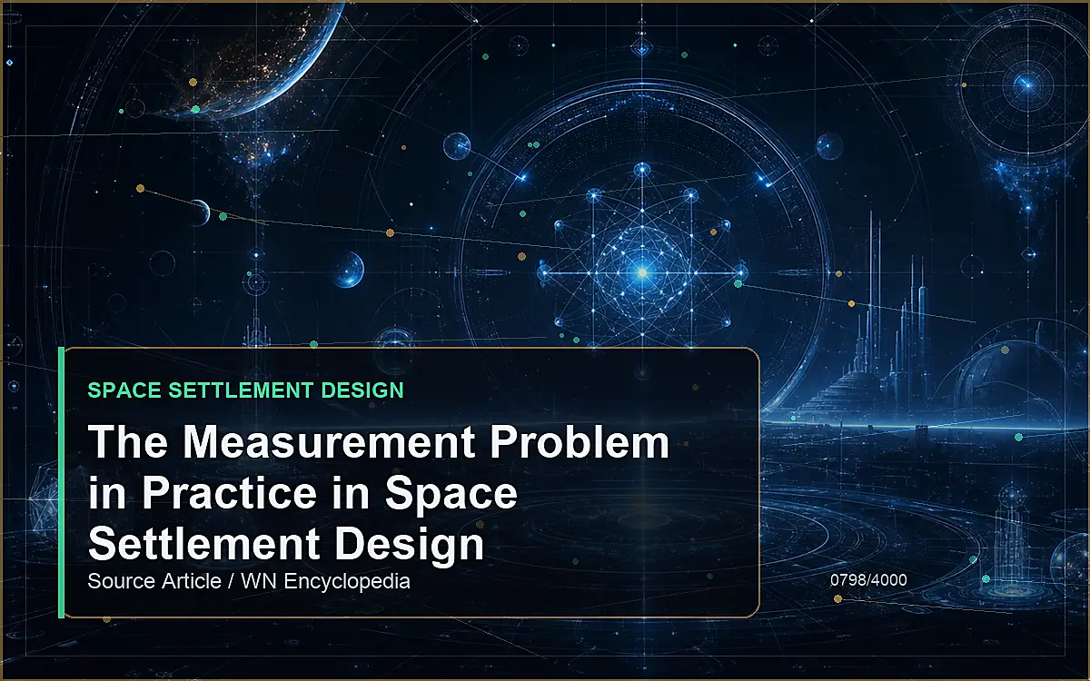 AI-generated encyclopedia reference image for The Measurement Problem in Practice in Space Settlement Design