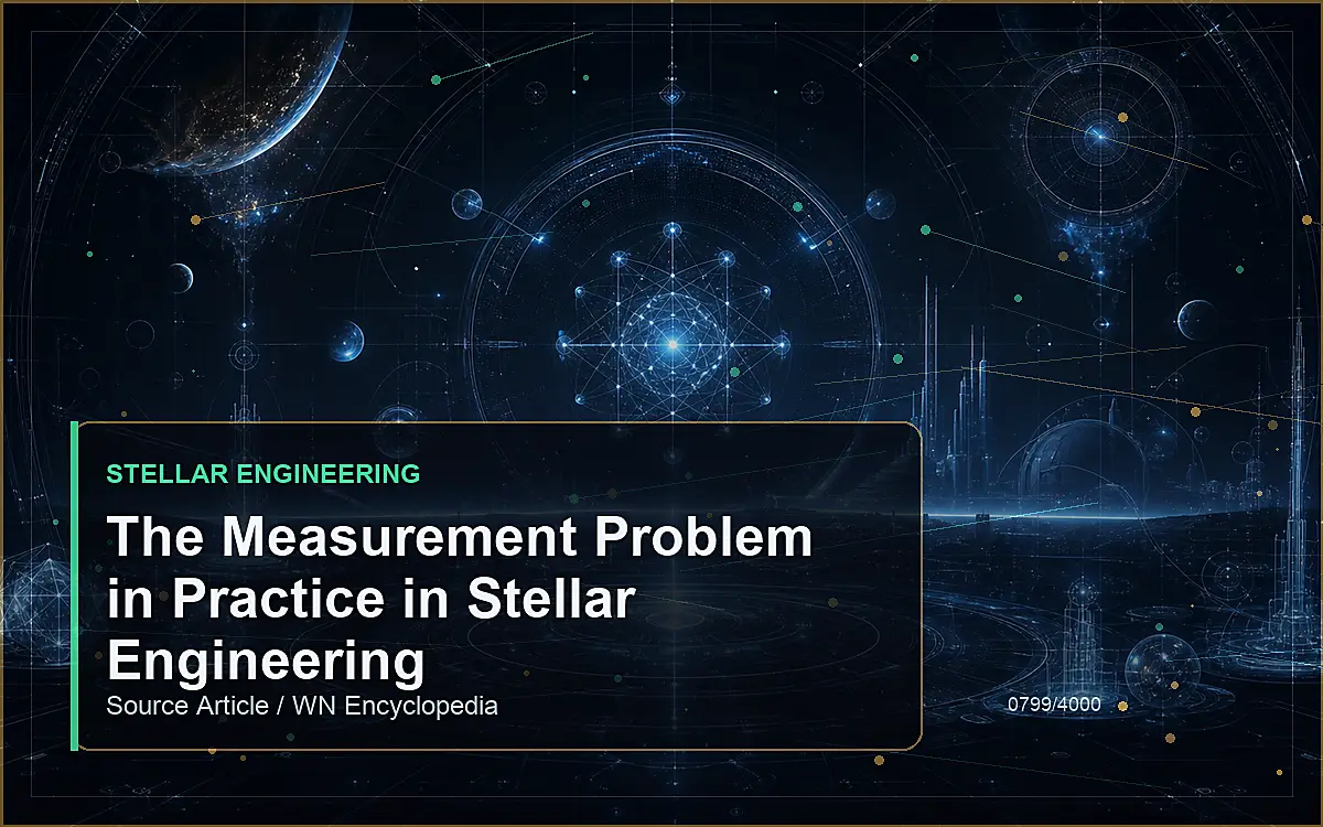 AI-generated encyclopedia reference image for The Measurement Problem in Practice in Stellar Engineering